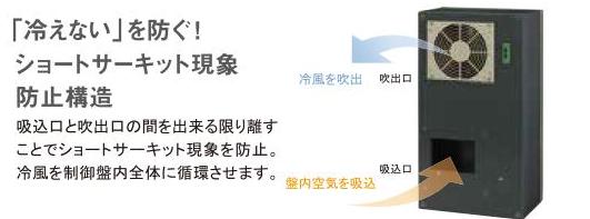 「冷えない」を防ぐ！ ショートサーキット現象防止構造