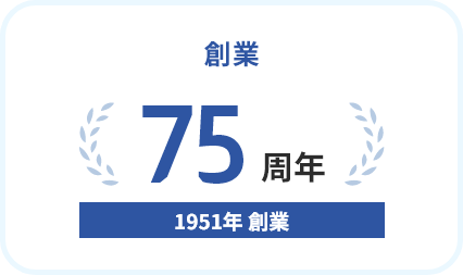 創業74周年