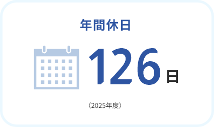 年間休日126日